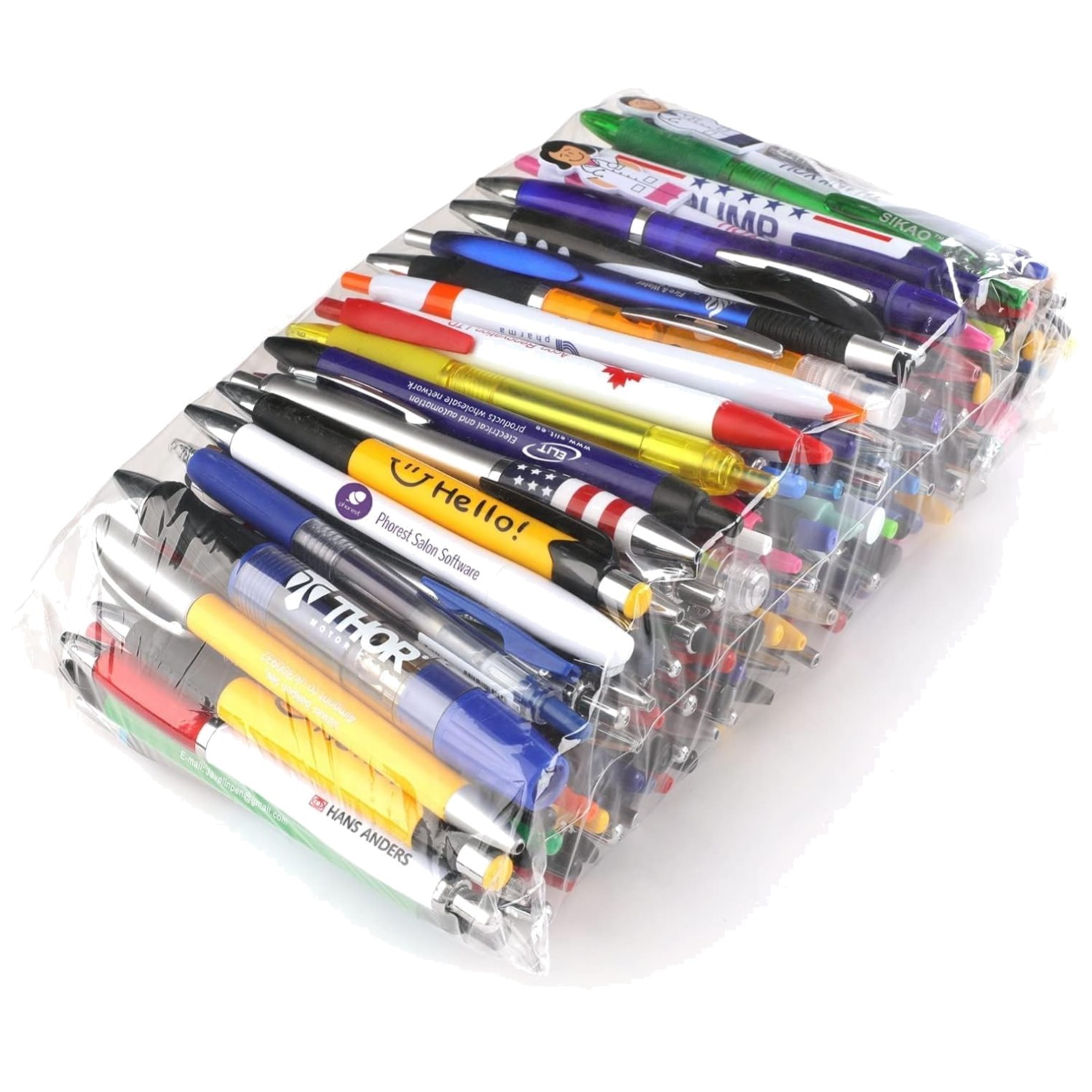 Wholesale Misprinted Pens 100 Pack Assortment