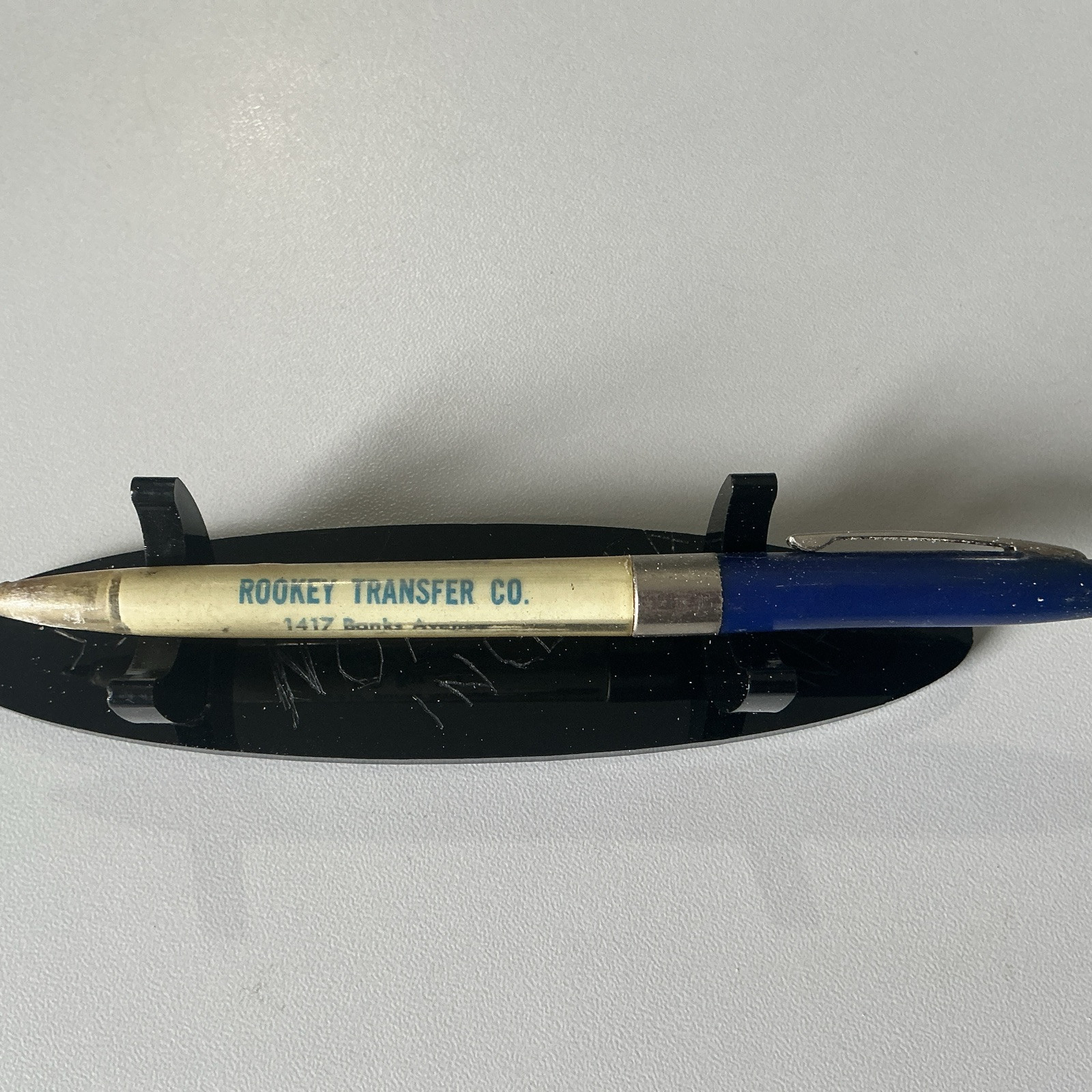 VTG ReadyRiter Ballpoint Pen – Rookey Transfer Co. Superior Wisconsin – X60