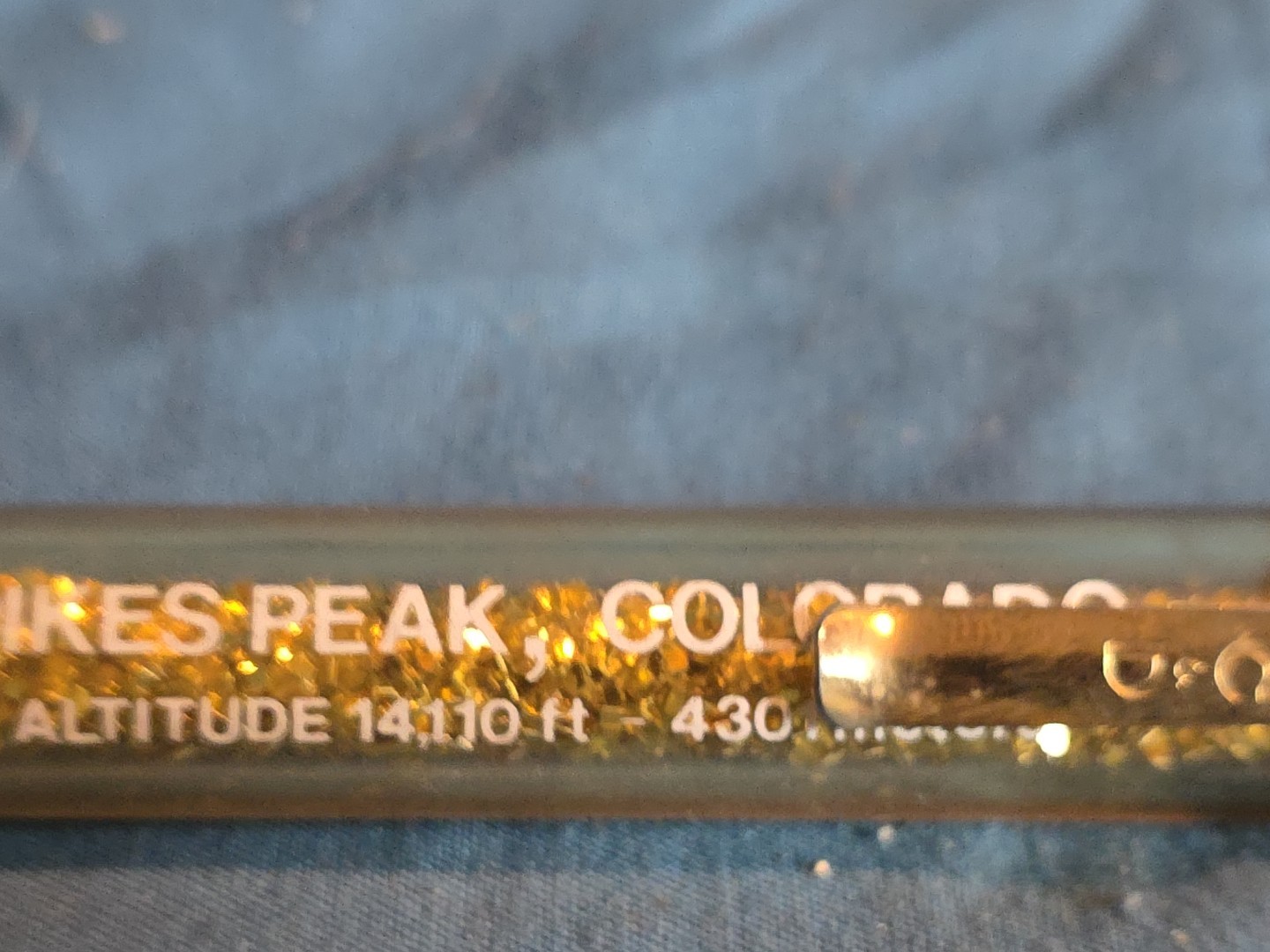 Vintage Pikes Peek Co Advertising Ball Point Pen C&D Altitude