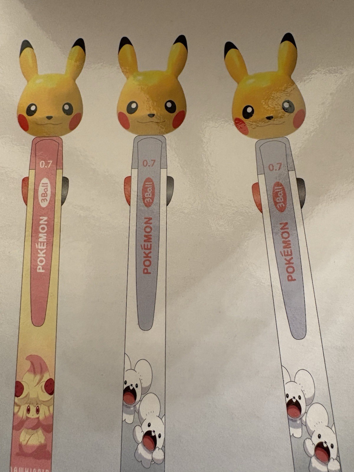 1 Pcs – Pikachu Black/Blue/Red Multicolor 3Ball 0.7mm Ink Pen Pokemon Stationery