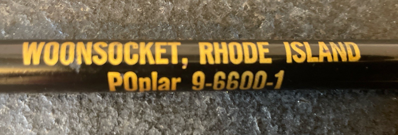 VTG Woonsocket Sponging Cap Activated ROCKET Ballpoint Pen Rhode Island 12”