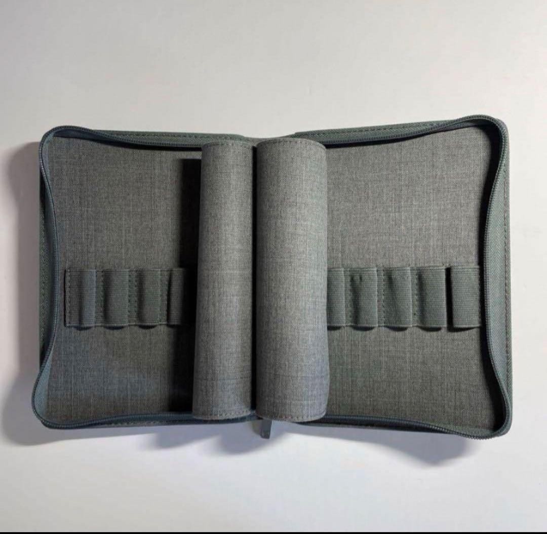 KACO pen case, fountain pen case, gray, for 10 #78102c