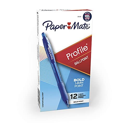 Profile Retractable Ballpoint Pens 12 count 12 Count (Pack of 1) Blue