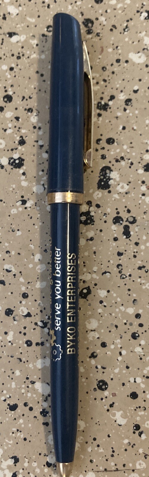 VTG BYKO ENTERPRISES GARDEN GROVE CA UNIPECO ADVERTISEMENT Ballpoint Pen NO Ink