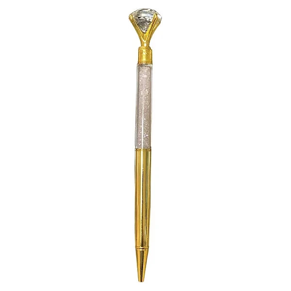 1pc Diamond Ballpoint Pen Big Gem Metal Ball Pen With Large Diamond Magical Pen