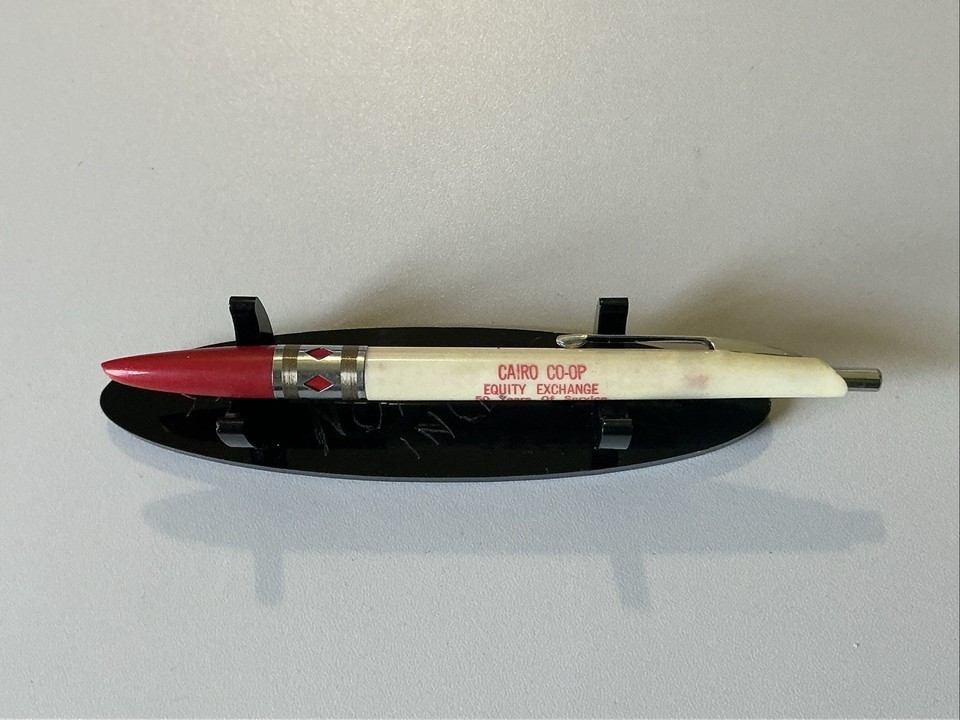 VTG Ballpoint Pen – 1965 Cairo Co-Op Equity Exchange 50 Years Service Waldeck KS