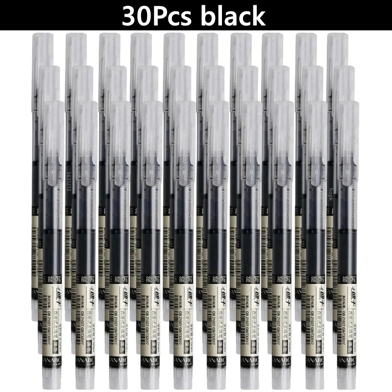0.5mm Gel Pens Fine Point Black Blue Ink Smooth Writing Office School Supplies