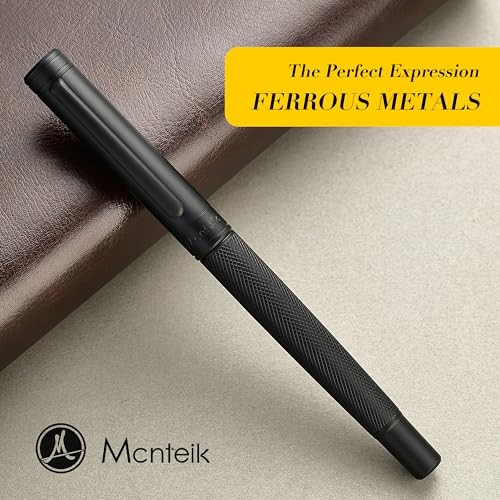 Matte Forest Rollerball Pen, Luxury Pen with Schmidt Ink Black Black ink