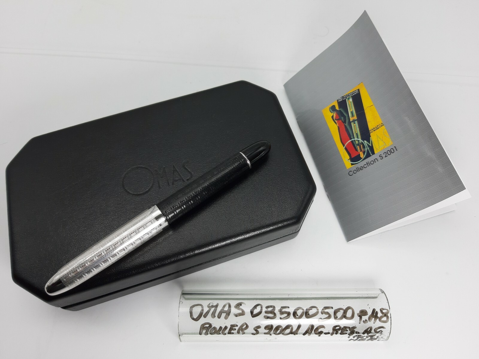 Roller Pen-Medium-Collection S2001-The Guilloche-AG.925/Resin-03 500500-6-Grandma