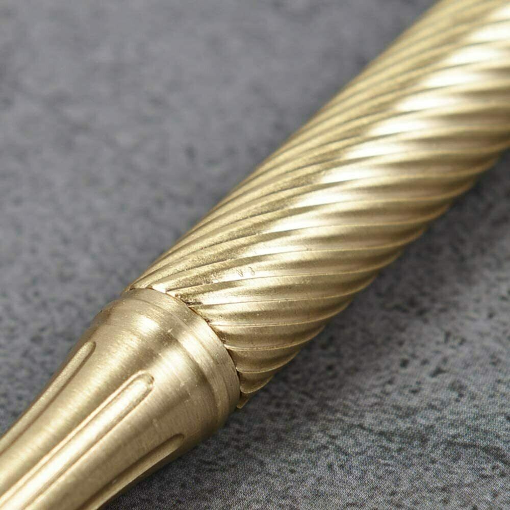 EDC Practical Brass Pocket Ball Pen Business Office Signature Pen Outdoor Travel