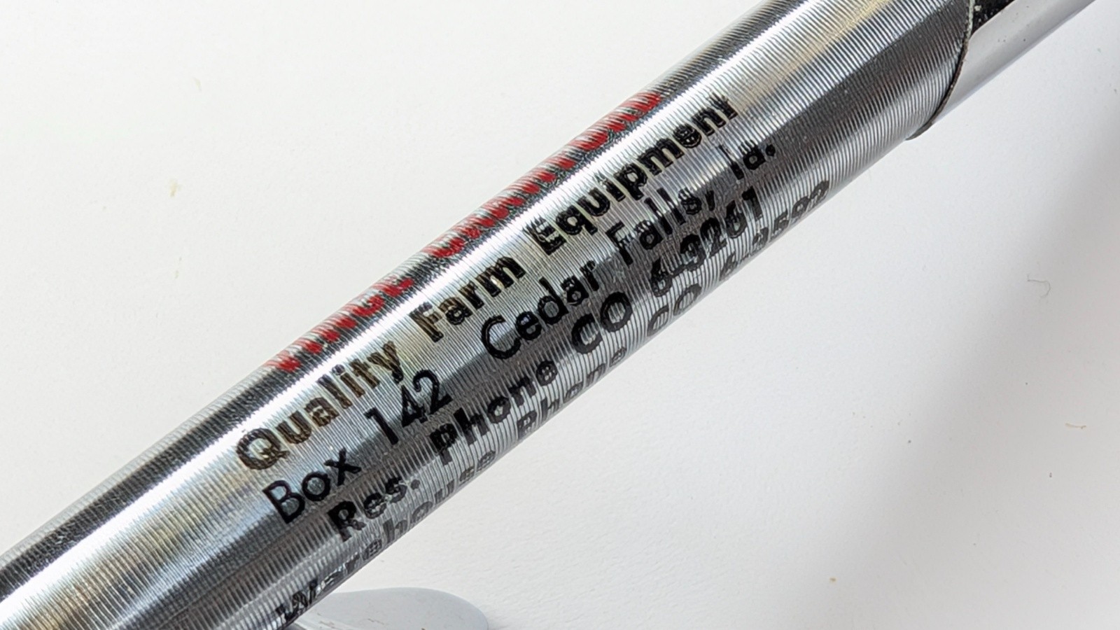 c1960s Vince Crawford Quality Farm Equipment Cedar Falls Iowa Ballpoint Pen G16