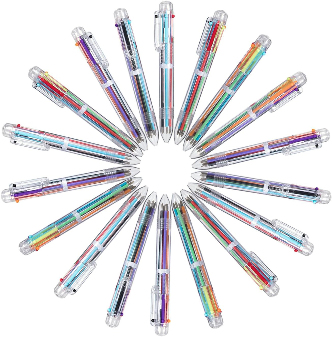 22 Pack 6-In-1 Multicolor Pen for Children Gift Kids Party Favors | 0.5Mm 6-Colo