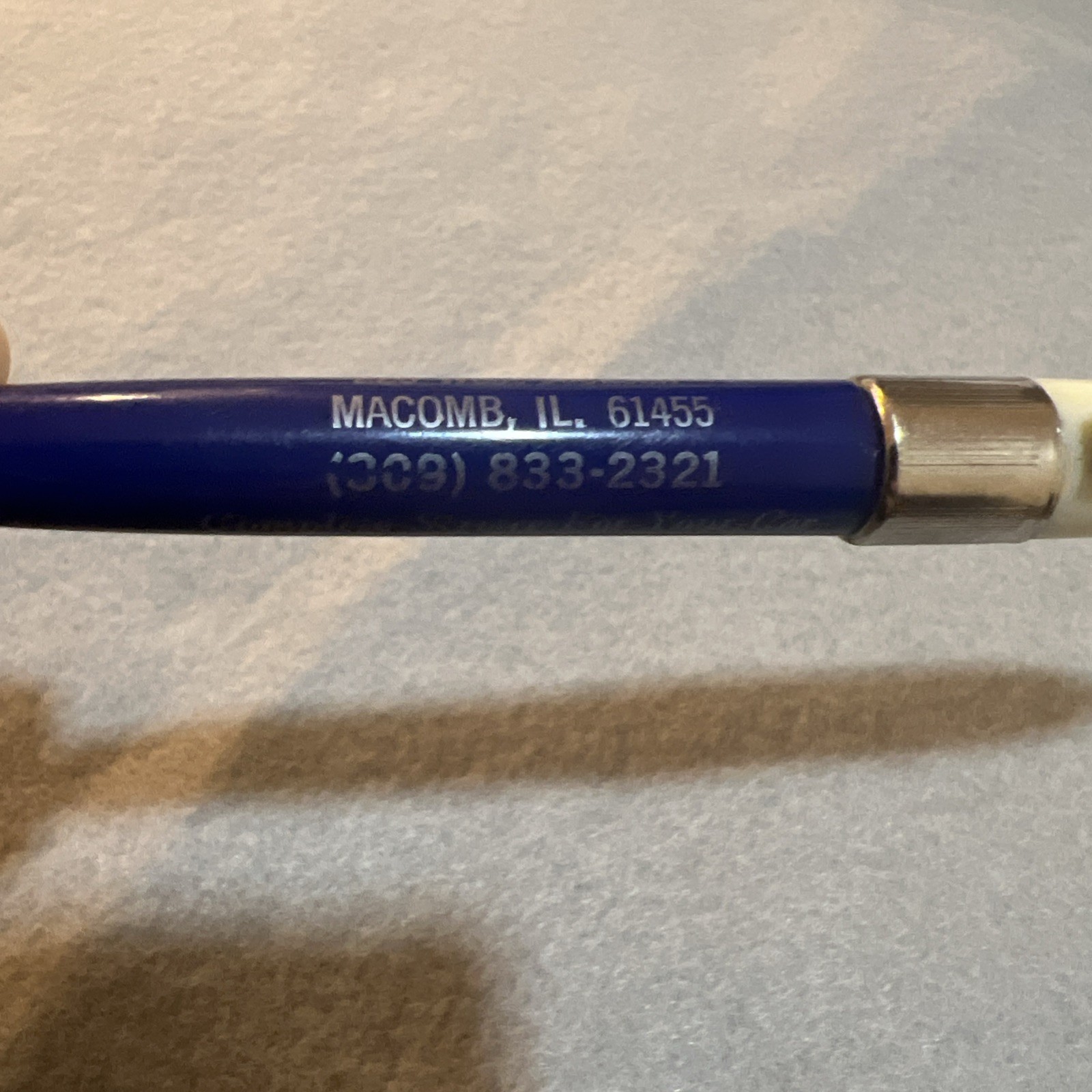 TUCKER Advertising Pen Standard Oil & Gas Brillhart’s Standard Macomb Illinois