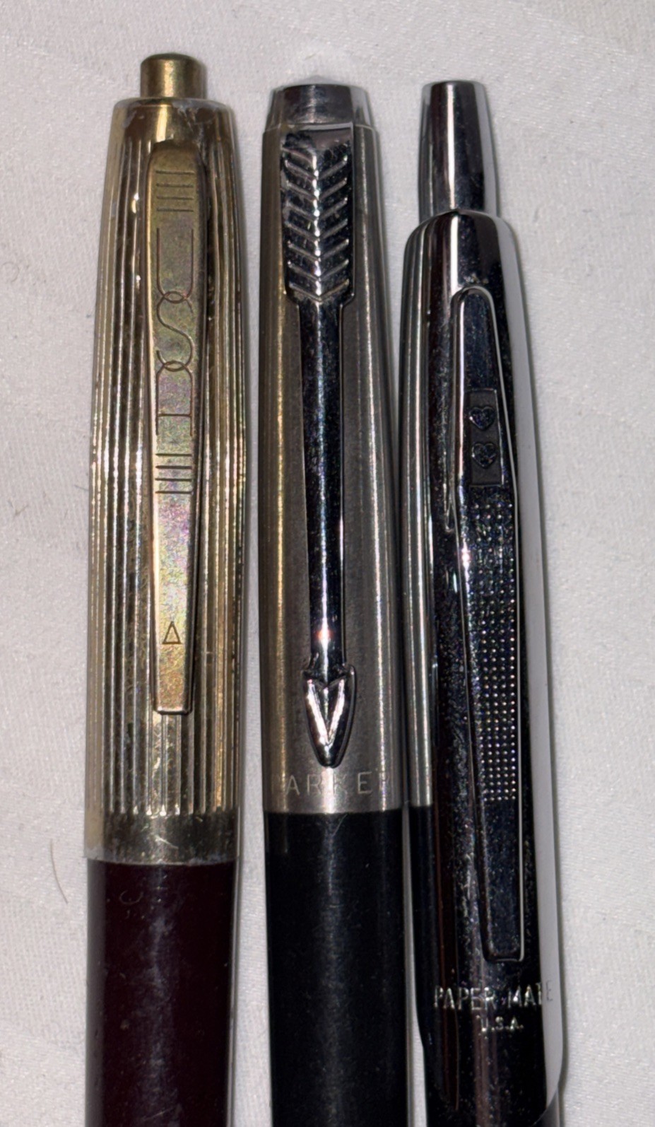 Vintage Ballpoint Pen Lot Parker, Scripto, Ballerina, USCO, All-Rite, Ambassador