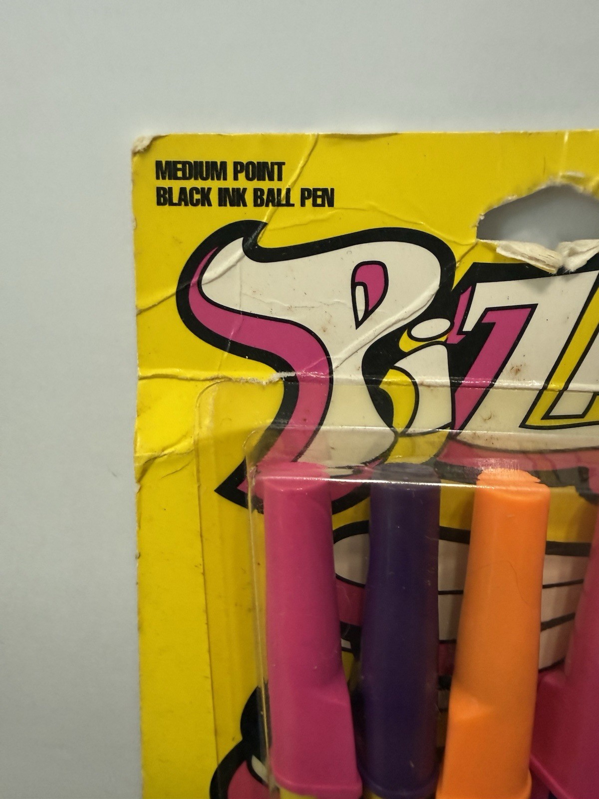 1990 PAPER MATE WRIGHT BROS PIZAZZ MEDIUM POINT BLACK INK BALLPOINT PEN PACK 6