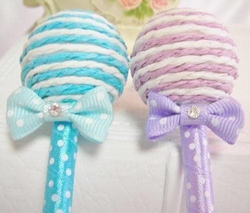 Swarovski Deco Ballpoint Pen, Random Color Candy Bonbon, Set of 3 #d93a10