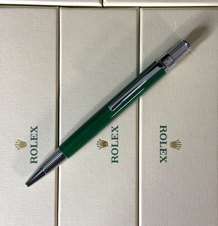 Rolex Oyster Emerald Green Ballpoint Pen VIP AD New Luxury NIB Gift Box