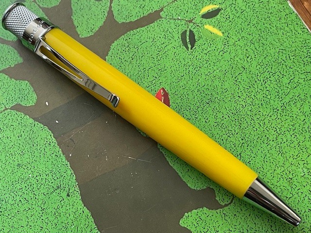 Retro 51 Tornado Acrylic Yellow Ballpoint Pen