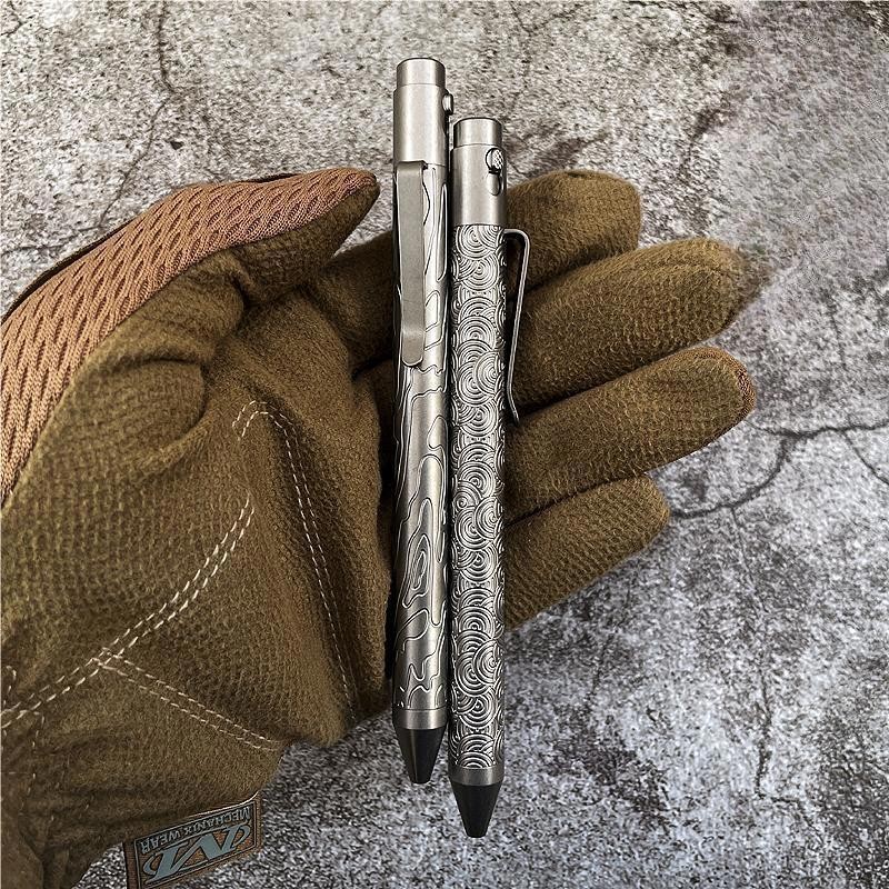Titanium Alloy Ballpoint Pen Business Writing Signature Pen EDC Multi-tools Gift