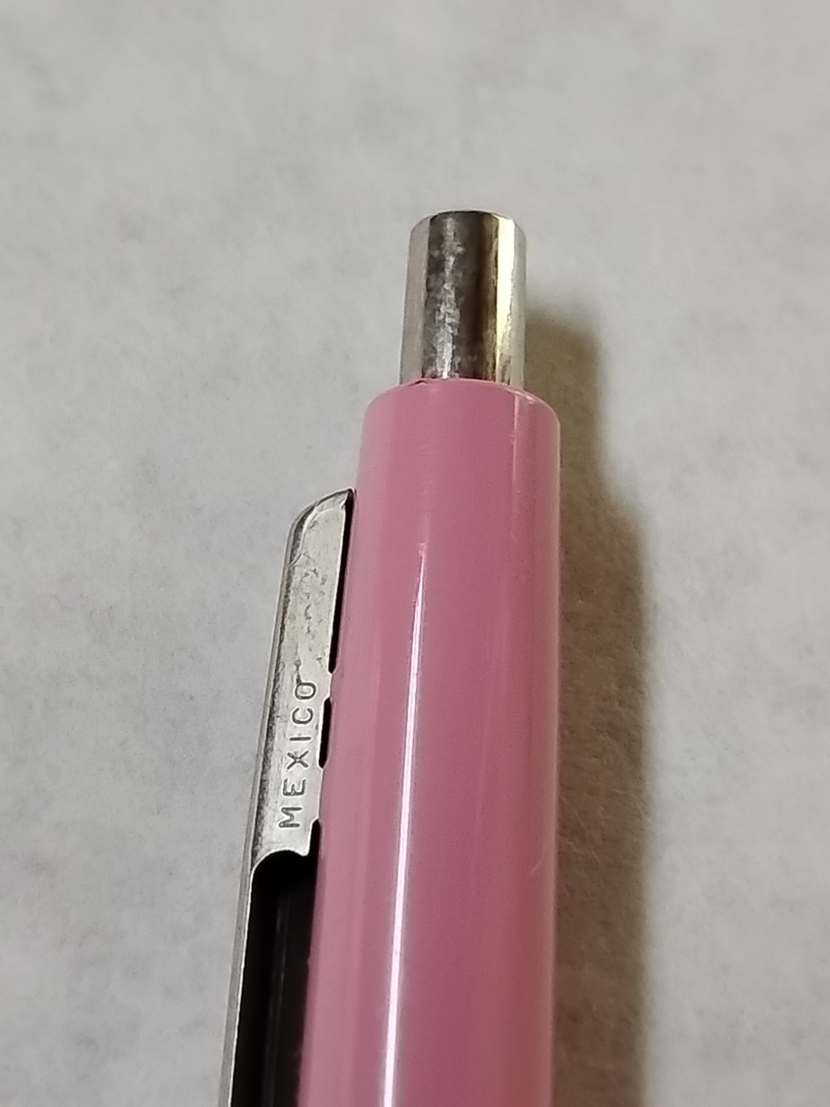 Vintage Paper Mate Vintage Double Heart Pink Ballpoint Pen #F4