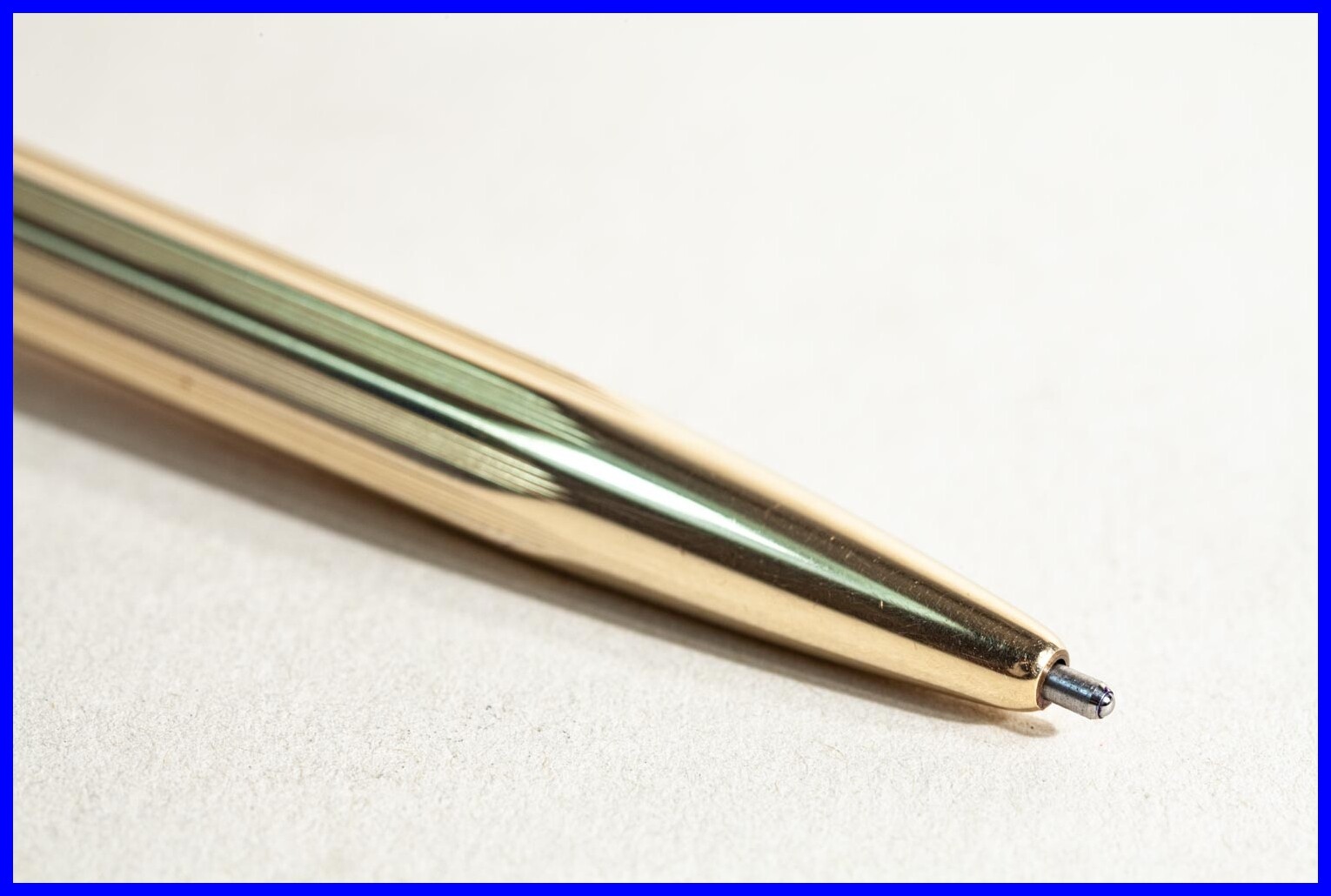 1960s Fend Gold Double Vintage All Metal Ballpoint Pen in Original Box