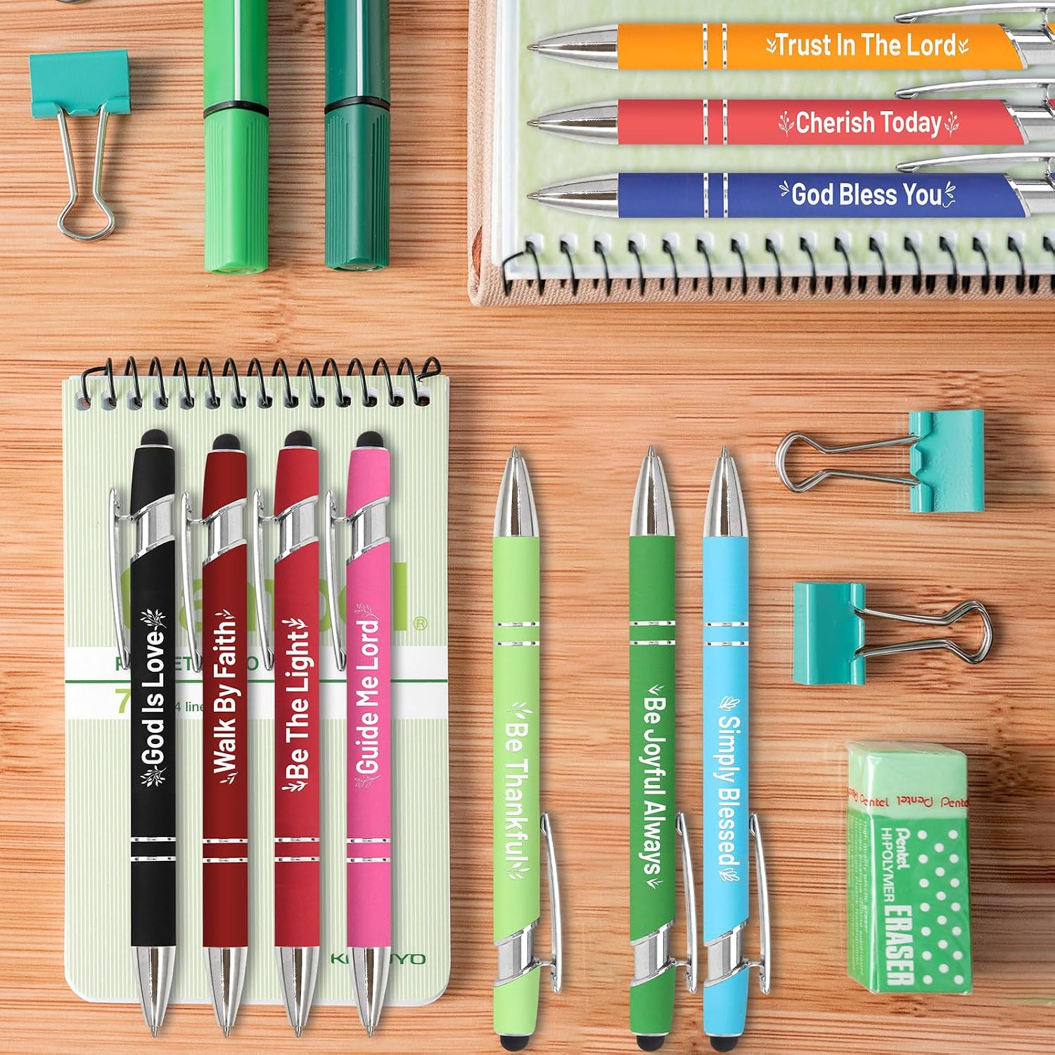 Christian Pens Women Religious Pen Bible Verse Scripture 10Pcs | Blessing Ballpo