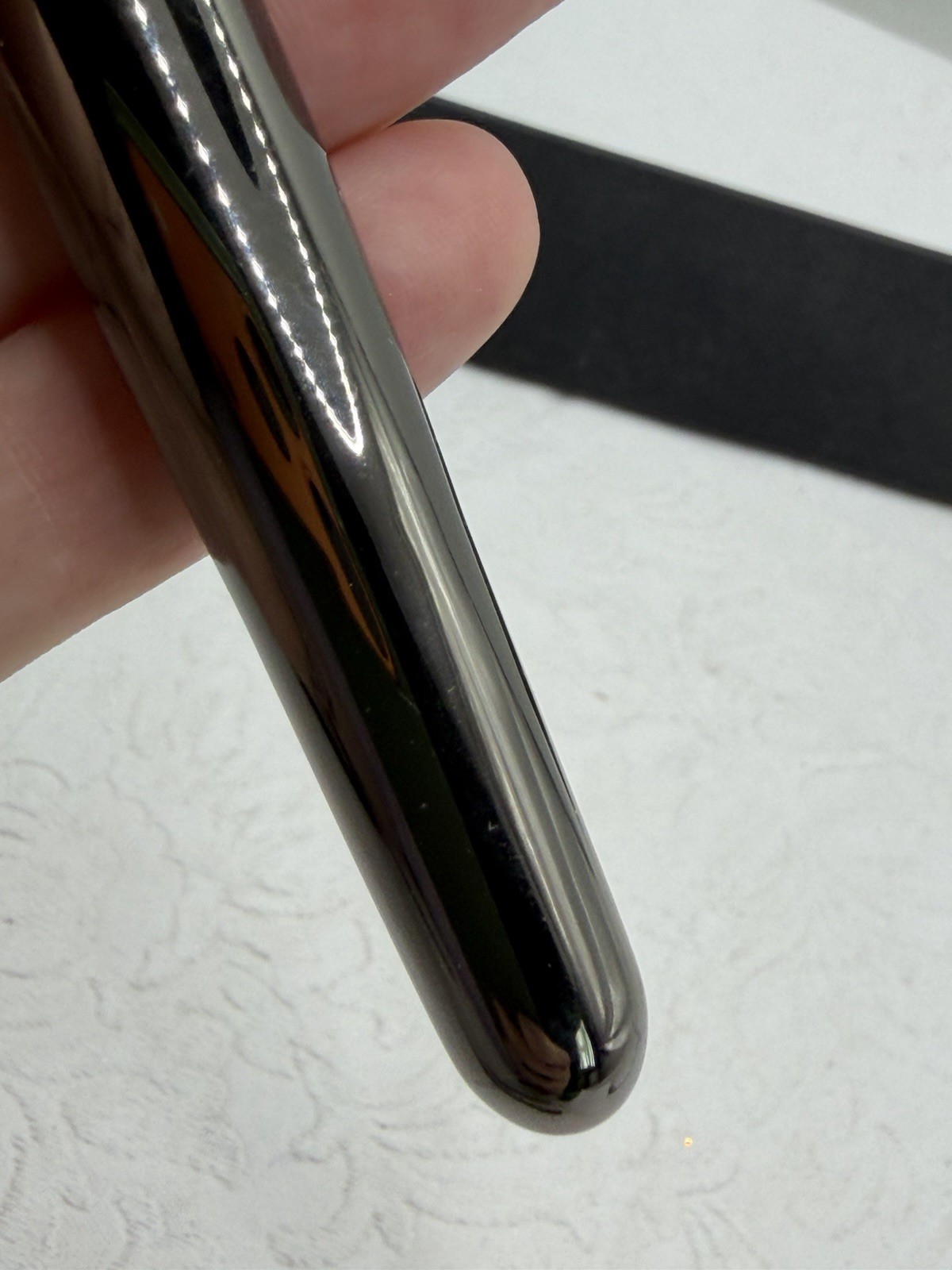 Bettoni Pen American Standard Roller Ball Gun Metal Gold Tone & Box