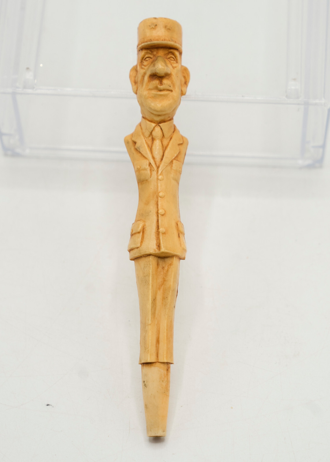 Vtg Spaden Depose Carved BallPoint Figurine Character Military General NO PEN