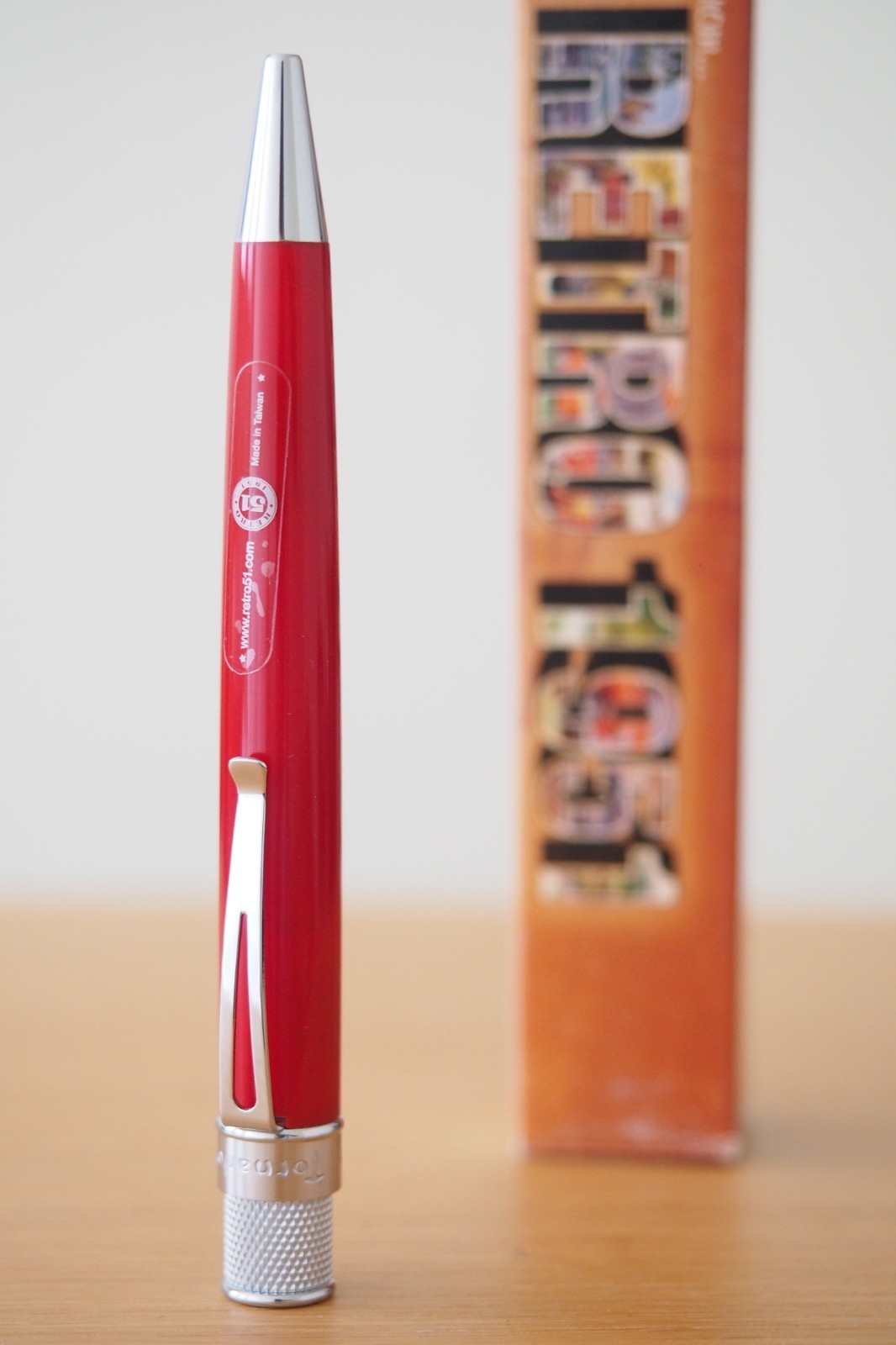 NEW Retro 1951 Tornado RB Rollerball Acrylic Red Ballpoint Pen ARR-1862 Original