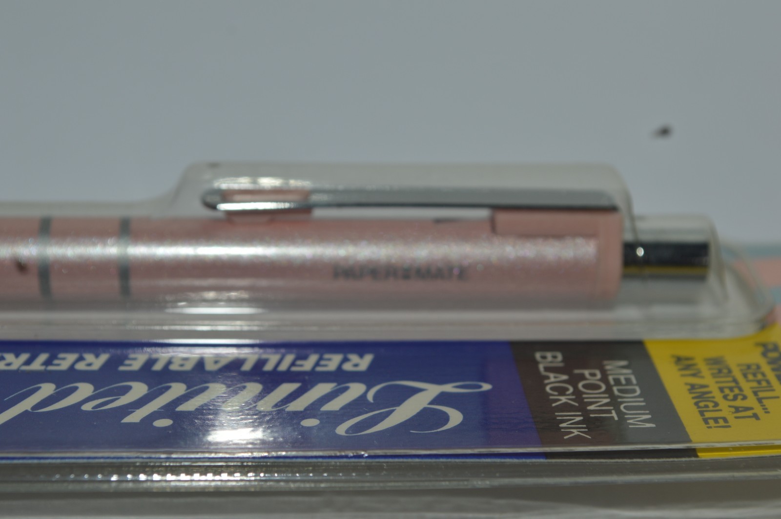 PAPER MATE Limited Edition Ball Pen Pearlescent Soft Pink Japan Made 1989 MIP