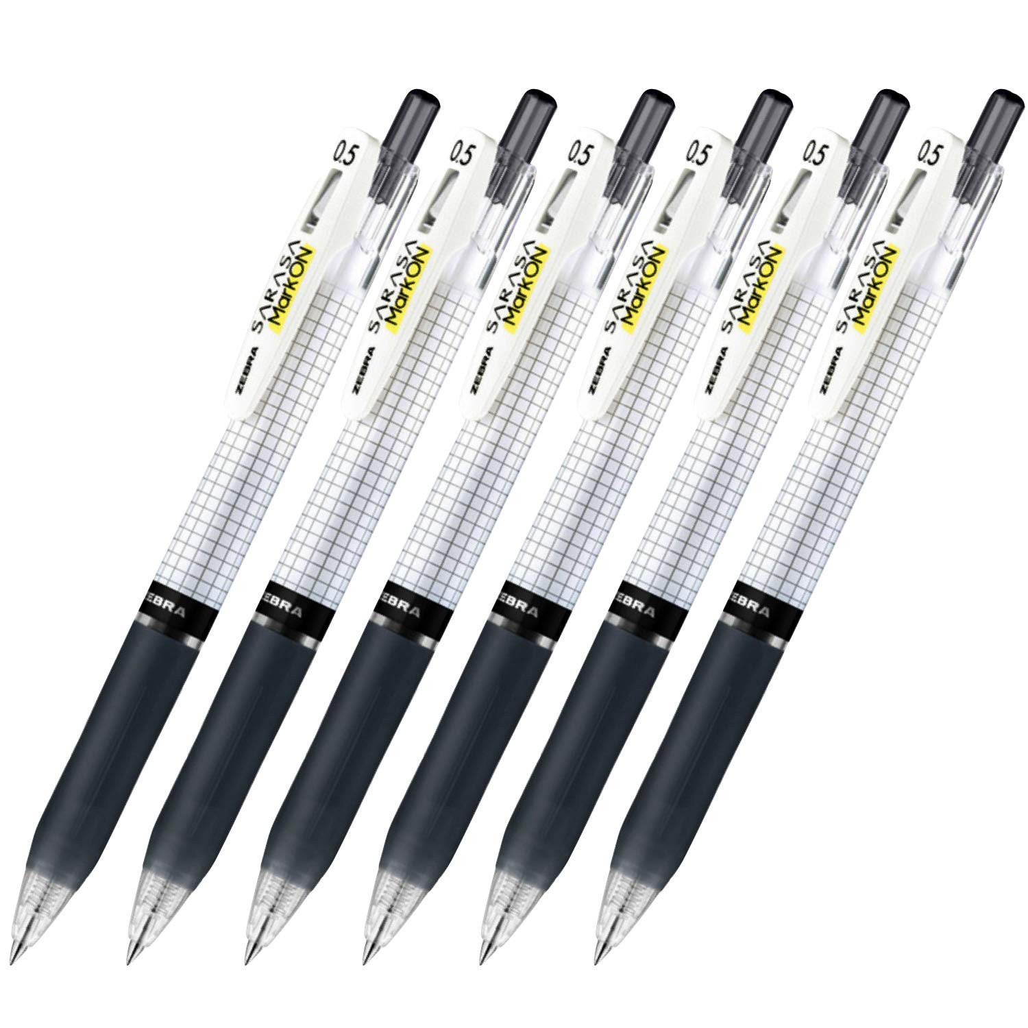 6 Count Black Writing Instruments Office Supply Pack of 1