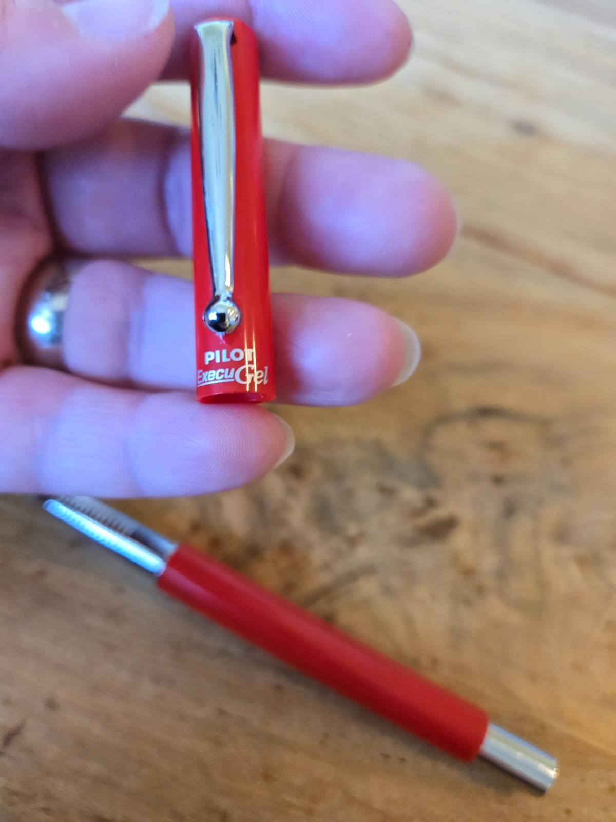 Vintage Unique Rare Pilot Execu Gel Rollerball Red Pen Please read! Execugel