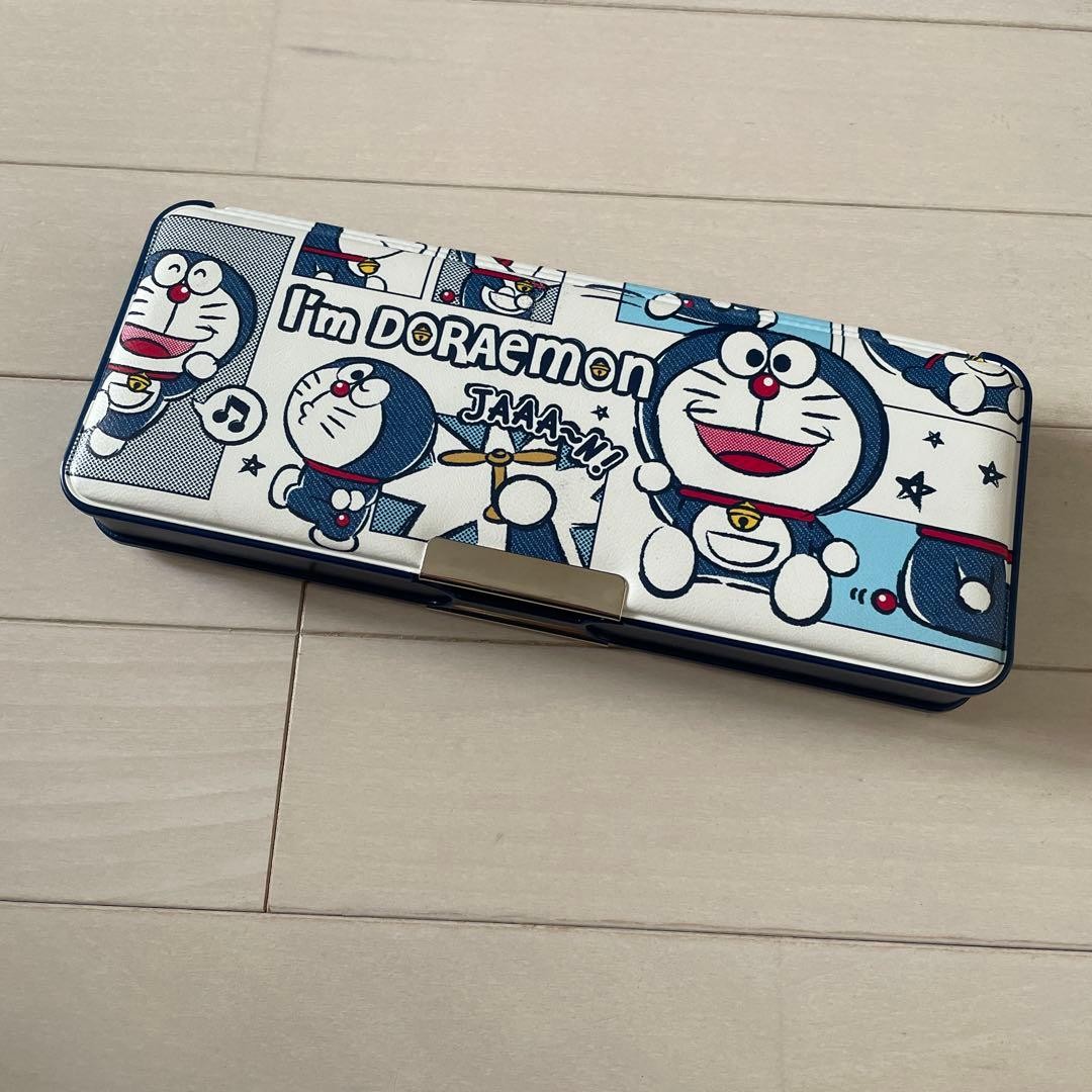 I’m DORAEMON pencil case, open on both sides #1e7b8f