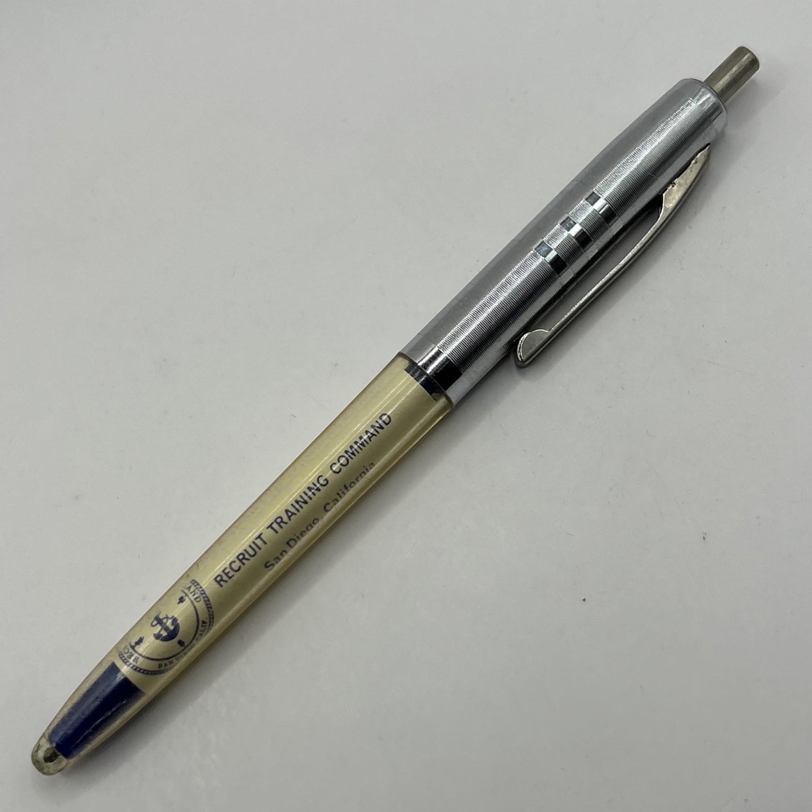 VTG Ballpoint Pen RECRUIT TRAINING COMMAND San Diego CA United States Navy