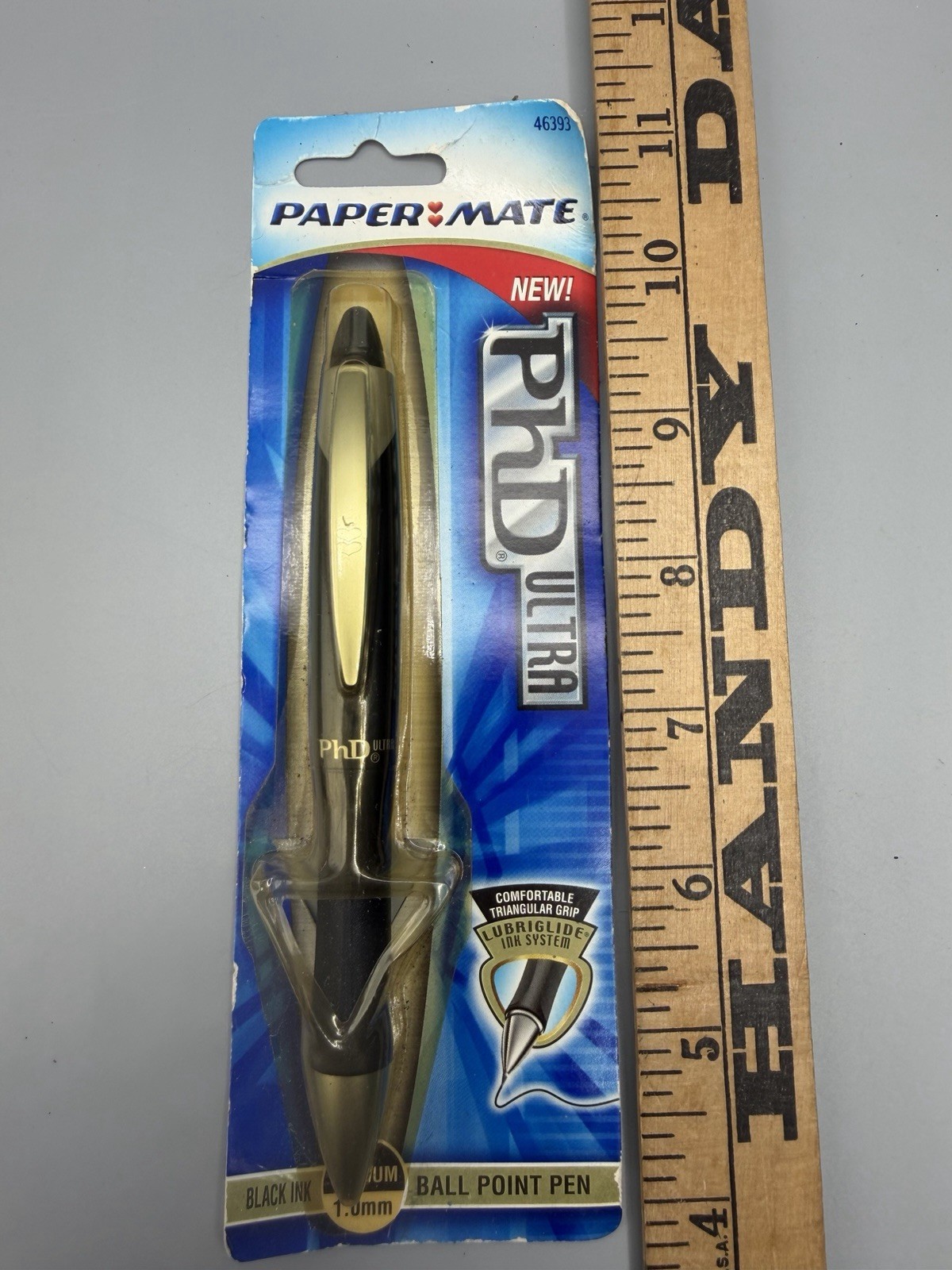 Paper Mate PhD Ultra Black Ink Black Ball Point Pen 1.0mm Medium 2002