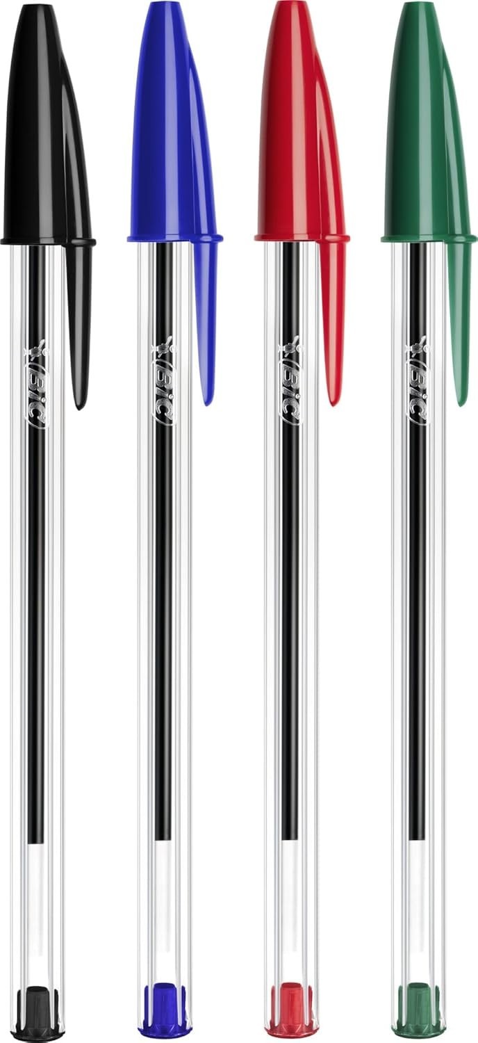 High-Quality Black Ink Ballpoint Pen Set – 10 Pens, 1.0mm Tip, Smooth Writing