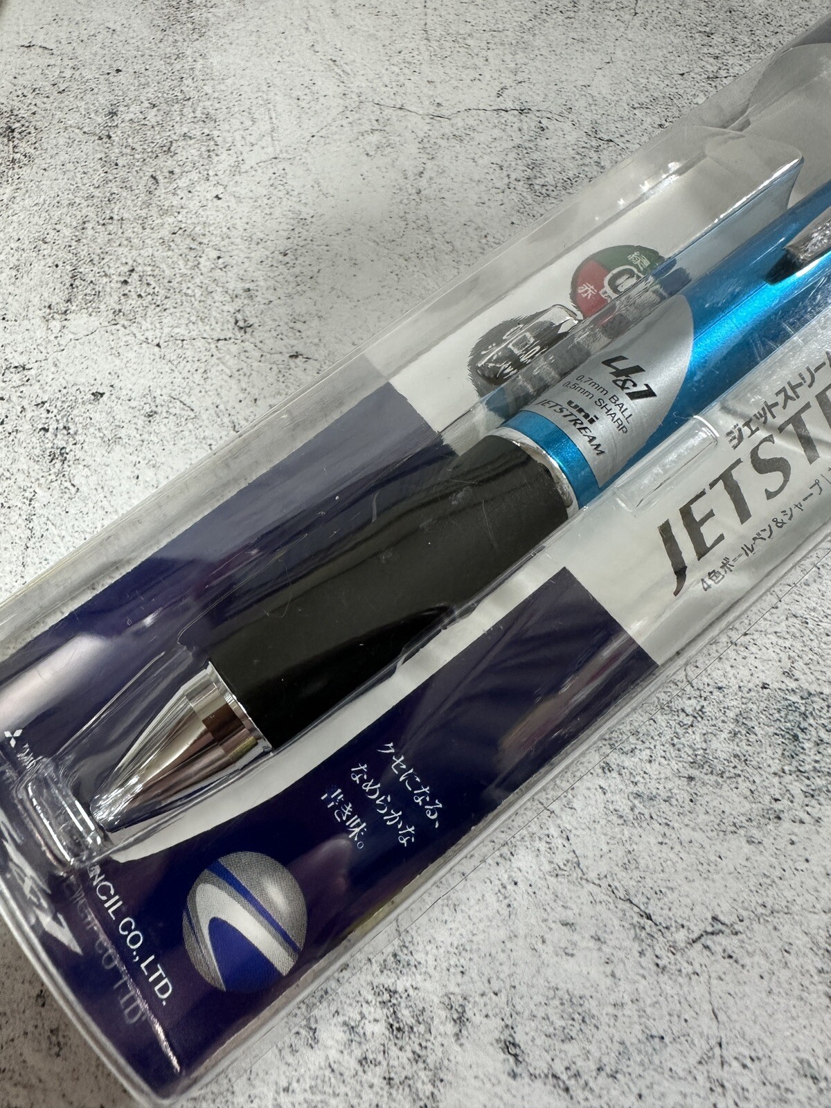 Jetstream 4&1 Metal Light Blue Ballpoint Pen (Black Red Blue Green) And Pen 0.7m
