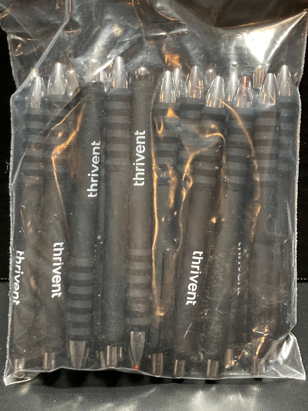 Thrivent Ballpoint Pens Pack of 20 Black Retractable Logo Promotional Pens