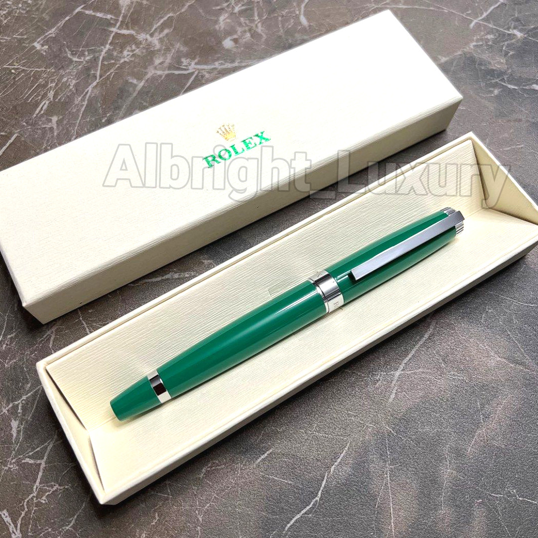 Rolex Emerald Executive Green Rollerball Pen AD VIP Gift