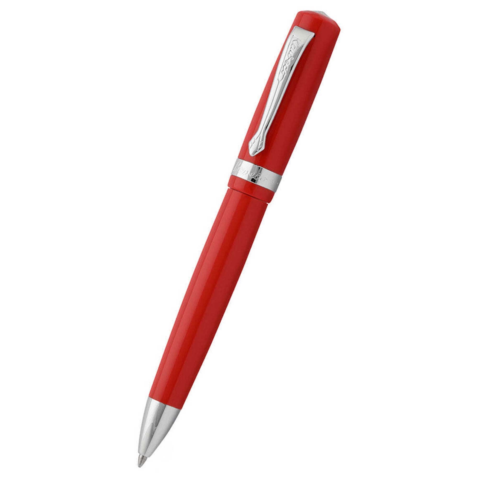 Kaweco Ballpoint Pen Student Acrylic with Chrome Trims, Red 10000348