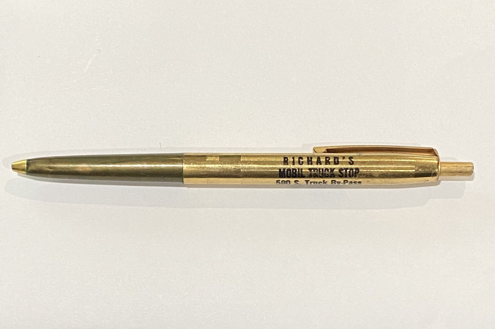 Vintage Richard’s Mobil Truck Stop Advertising Pen Las Cruces NM New Mexico