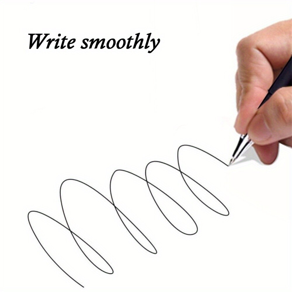 20PCS Ball Point Pens BLACK Gel Ink Pen Smooth Writing – 0.5mm Nib – Best Price