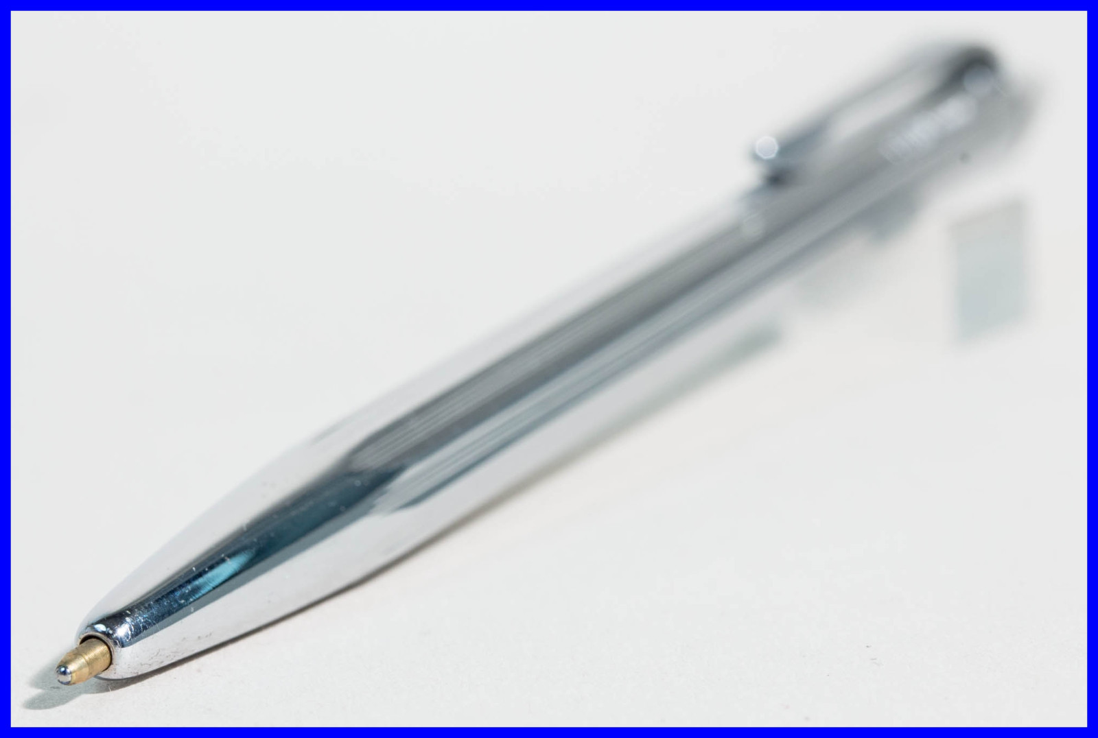 1960er Fend Ballpoint Pen IN Chrome, Vollmetal, Octagonal Unbrührt IN The Boxed