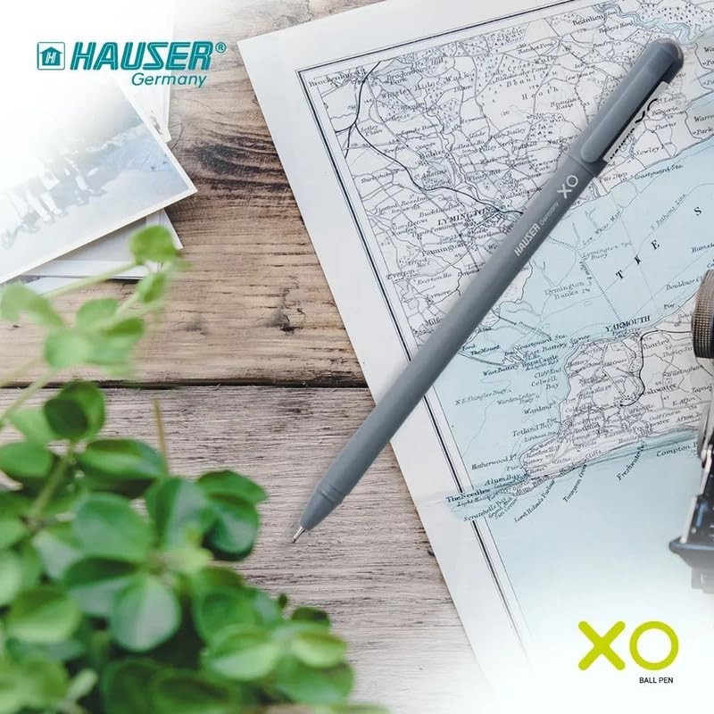 Hauser Xo Ball Pen 0.6mm Black Ink Set of 20 Smudge Free Writing