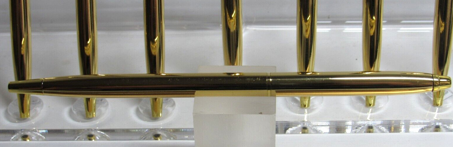 LOT OF 10 TERZETTI «SLIM» PLUS GOLD/GT BALLPOINT PENS-UNIFORM PEN-USA SELLER