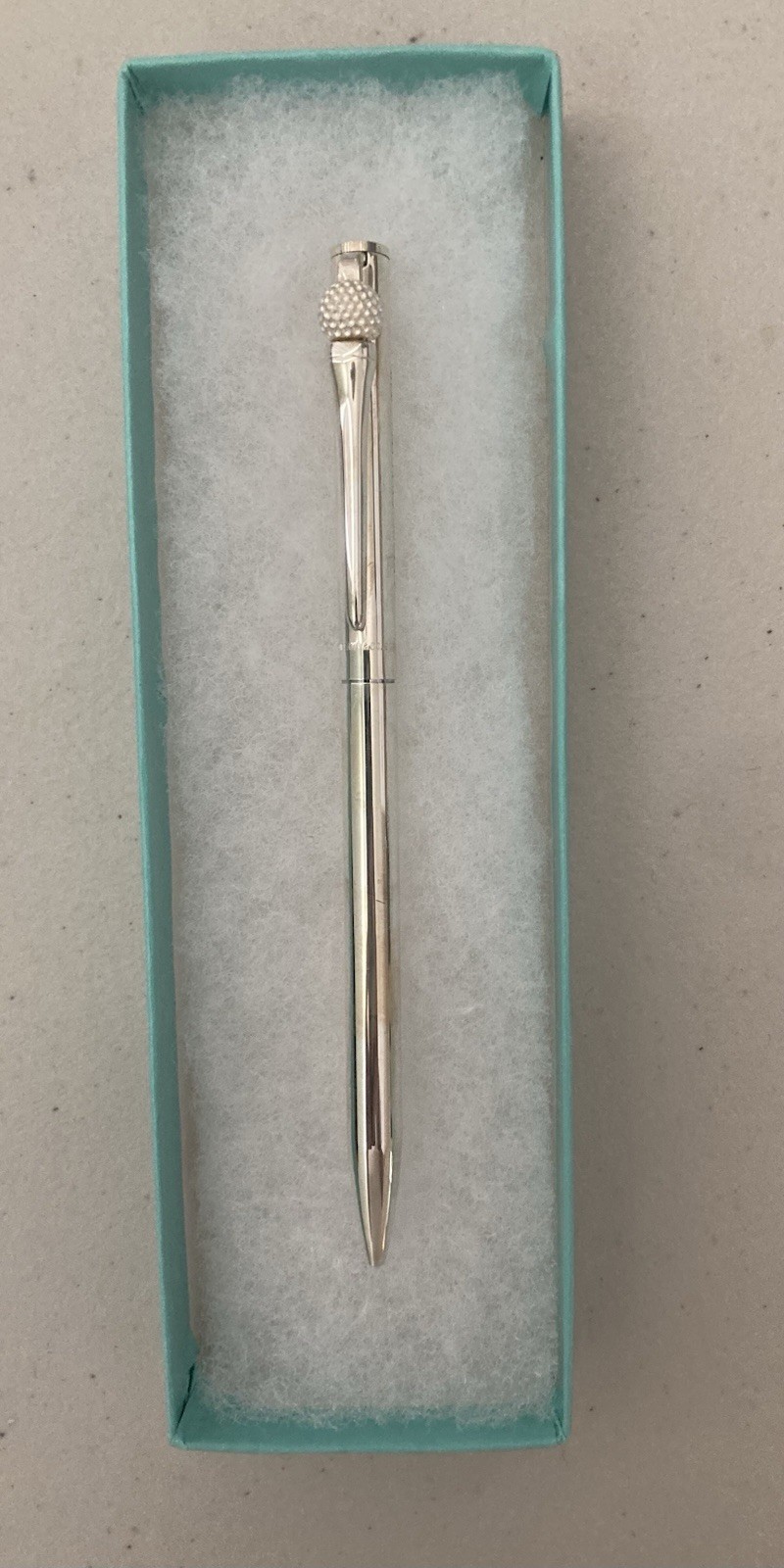 TIFFANY & CO 925 STERLING SILVER GOLF BALL & TEE BALLPOINT PEN W/BOX ARBY’S TOUR