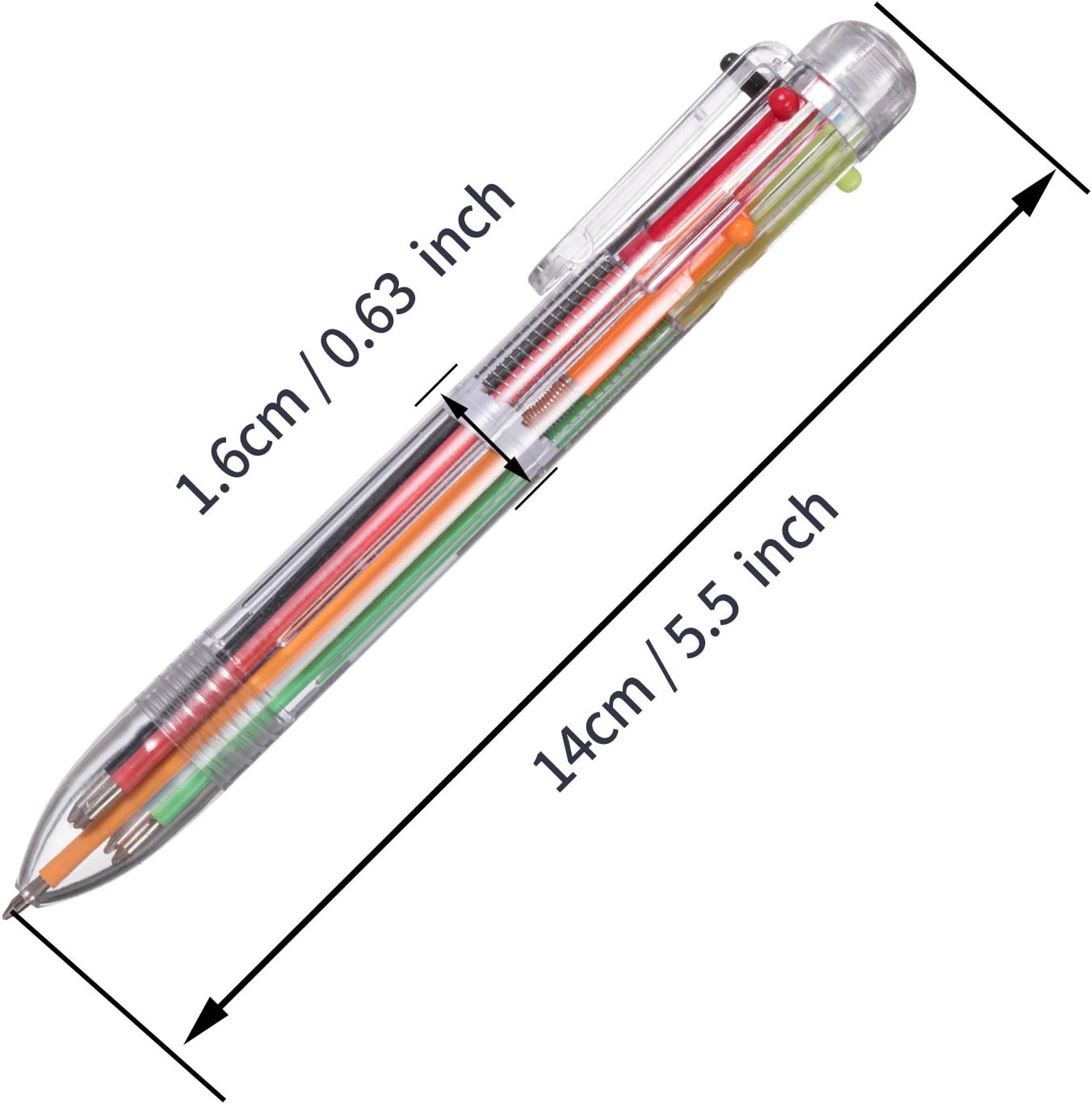 22 Pack 6-In-1 Multicolor Pen for Children Gift Kids Party Favors | 0.5Mm 6-Colo