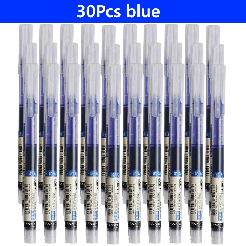 0.5mm Gel Pens Fine Point Black Blue Ink Smooth Writing Office School Supplies