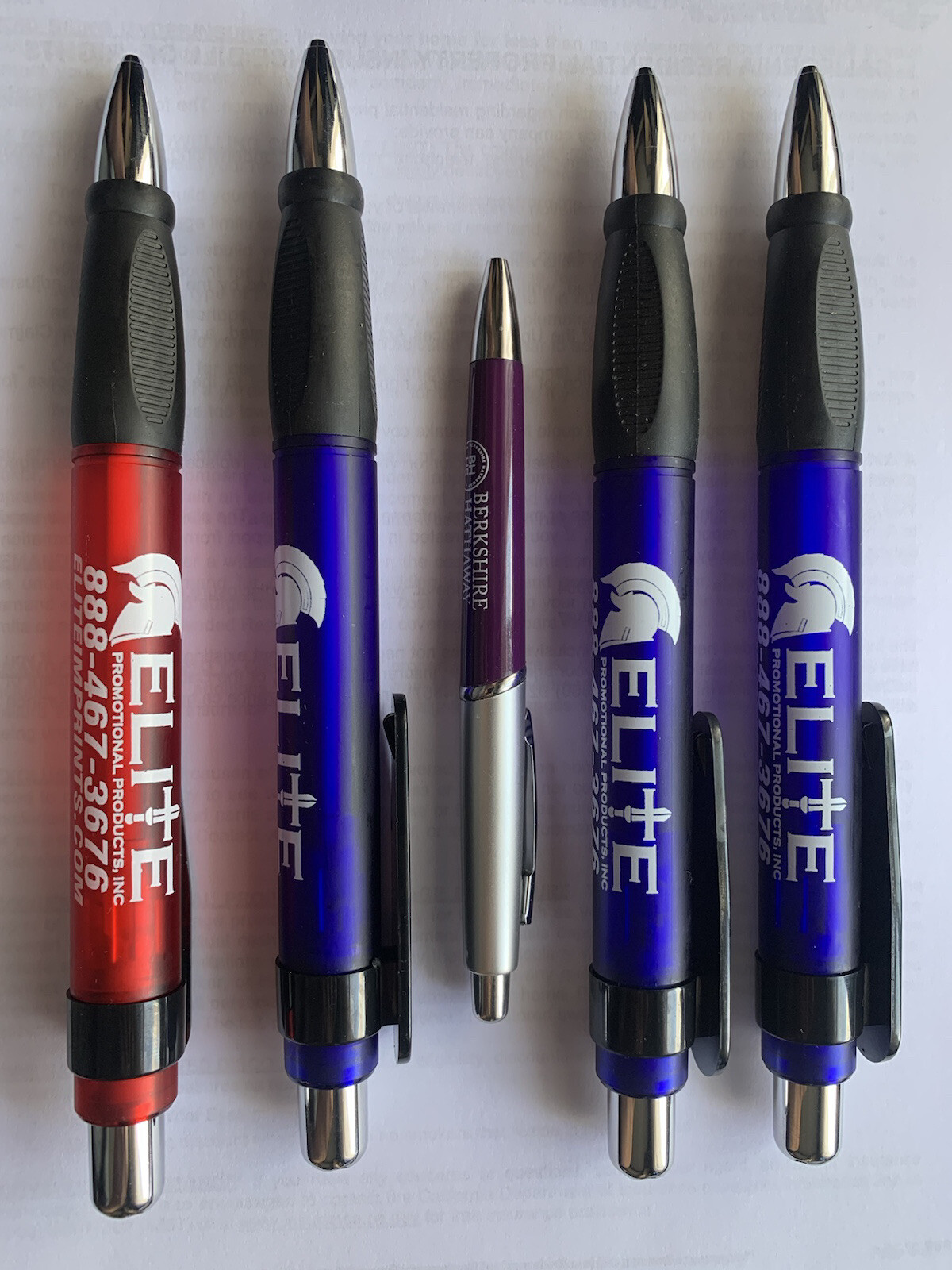 100 Only .69 Each Super Big Fat Pens for Arthritis, Black Ink, (pack Rubber Grip