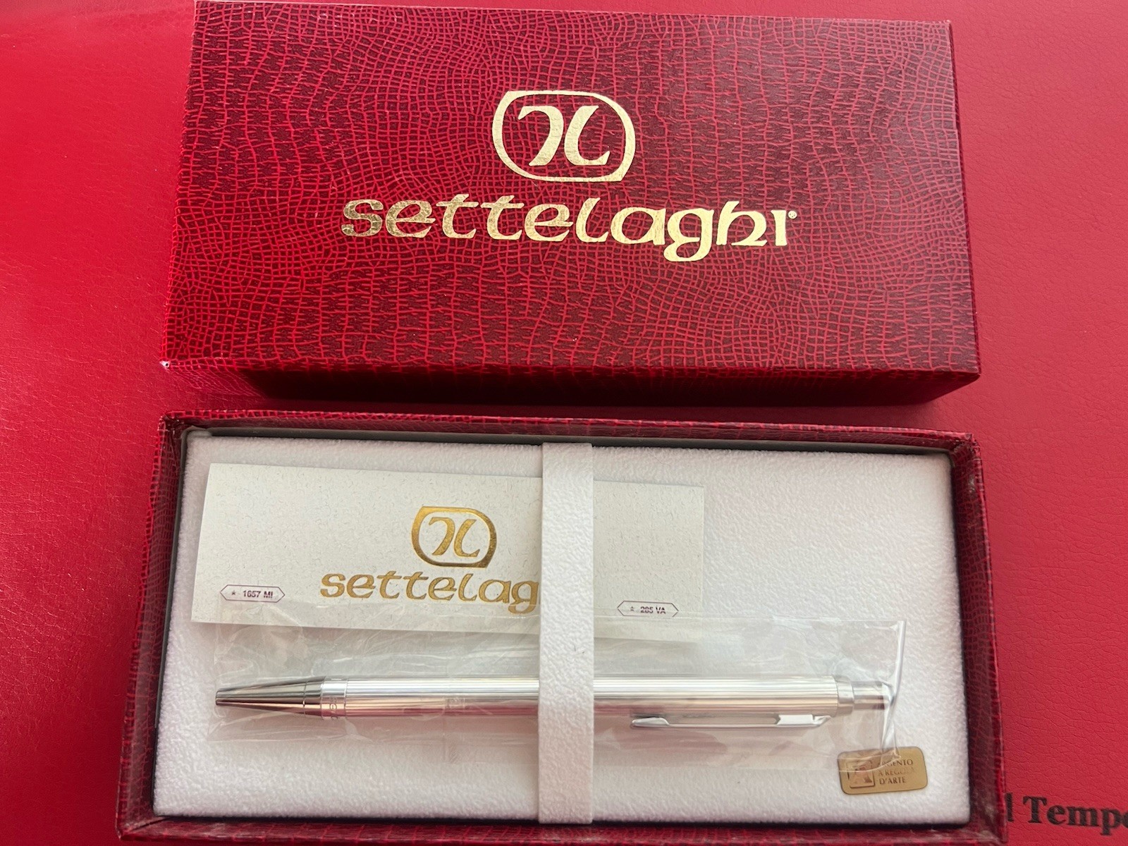 Settelaghi Silver 925 Solid Ballpoint Pen Personal Window 4